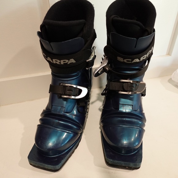 Scarpa Other - Scarpa Terminator T2 Telemark Touring Ski Boots Men's 6 Blue Nordic‎ 3 Pin 75mm